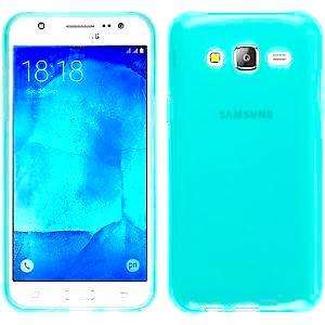 Turquoise Transparent Frosted Matte Protective TPU Gel Cover Case for original Samsung Galaxy J5
