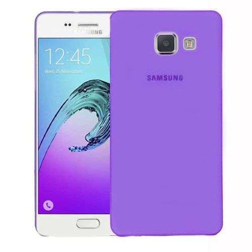 Samsung Galaxy A7 - 2016 Model Matte TPU Anti Slip Protective Cover - Purple