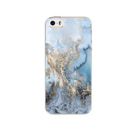 Painted on Marble Design Protective TPU Cover Case for the iPhone 5 5s 5se