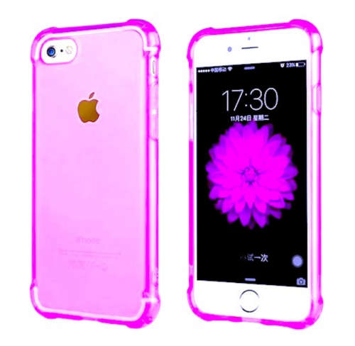 Lumo Pink Shock Absorbing Gel Case Cover Case For Apple iPhone 7 or iPhone 8 (4.7'')