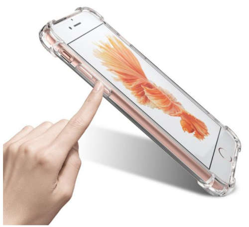 Shockproof TPU Cover Case for iPhone 7 and 8 - Clear / Transparent