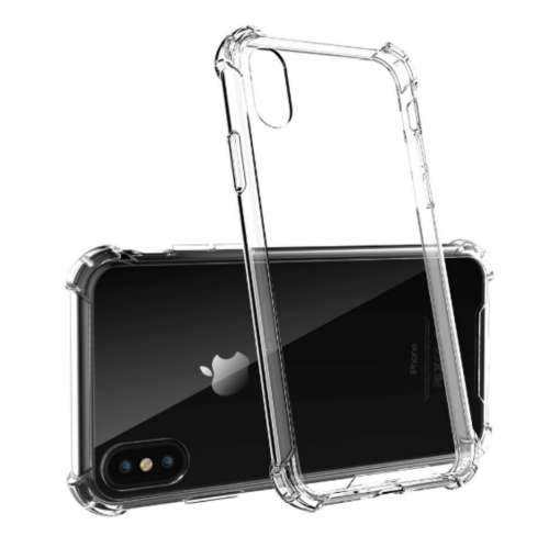 Shockproof TPU Cover Case for iPhone XR - Clear / Transparent