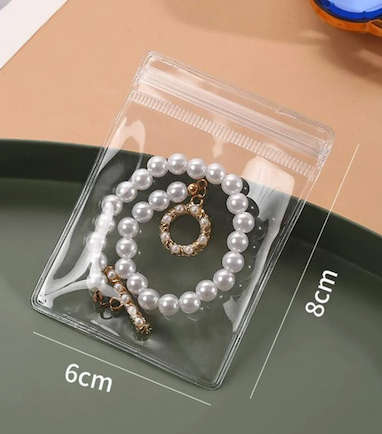 Clear Jewellery Box organizer  with 20 x Anti-oxidation Jewellery Storage Organizer