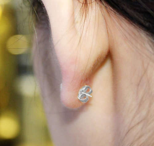 20 pieces / 10 Pairs of Replacement Silver+Gold Colour Butterfly Earring Backs Backing Butterfly