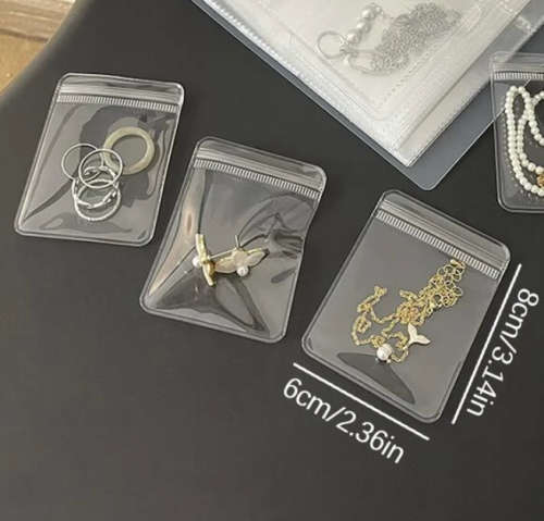 8cm x 6cm. 10 x Anti Oxidation High Quality Jewellery Pouches to Organise & Protect Precious Items