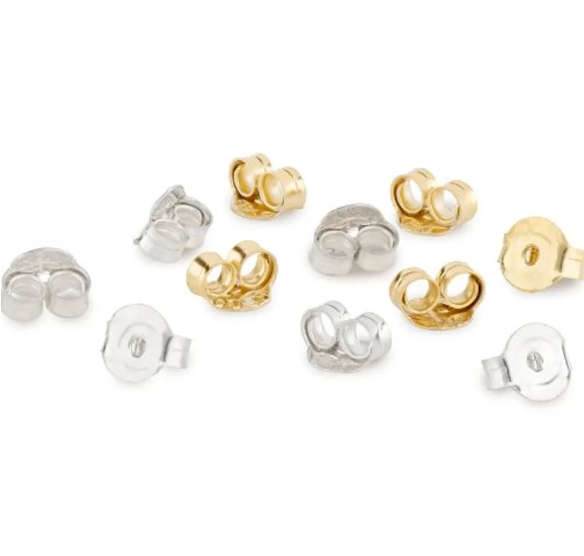 20 pieces / 10 Pairs of Replacement Gold and Silver Mixed Colour Butterfly Earring Back  Stopper