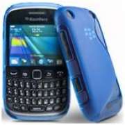 Blue S Line Cover Case for BlackBerry 9320 including Screen Guard