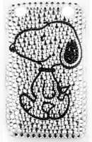 Snoopy Double Glued Bling Cover Case for BlackBerry 9320 incl. Screen Guard