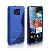 Blue Samsung Galaxy S2 Cover Case including Screen Protector