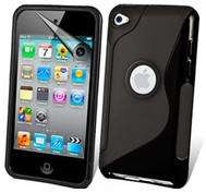 Black iPod Touch 4 Streamline TPU Case