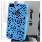 Blue Rose Design Case for iPhone 4 / 4s
