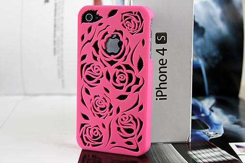 Light Pink Rose Design Case for iPhone 4 / 4s