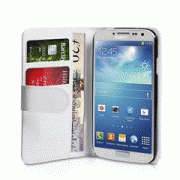 White Samsung Galaxy S3 III i9300 Flip Wallet Cover Case + Screen Protector
