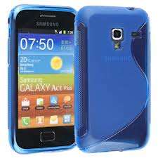 Blue S-Line Case Cover Pouch for Samsung Galaxy Ace Plus S7500