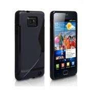 Black S Line Samsung Galaxy S2 i9100 Cover Case