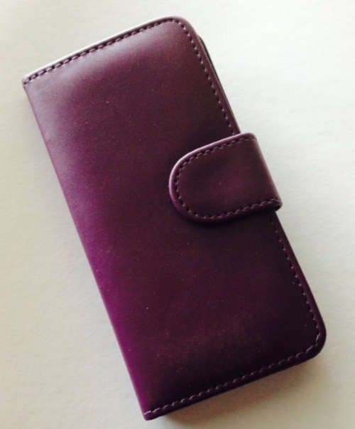 Purple Magnetic Flip Case for iPhone 5 and 5s