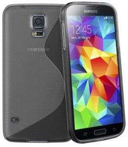 Grey Samsung Galaxy S5 i9600 S Line Cover Case + FREE SCREEN PROTECTOR