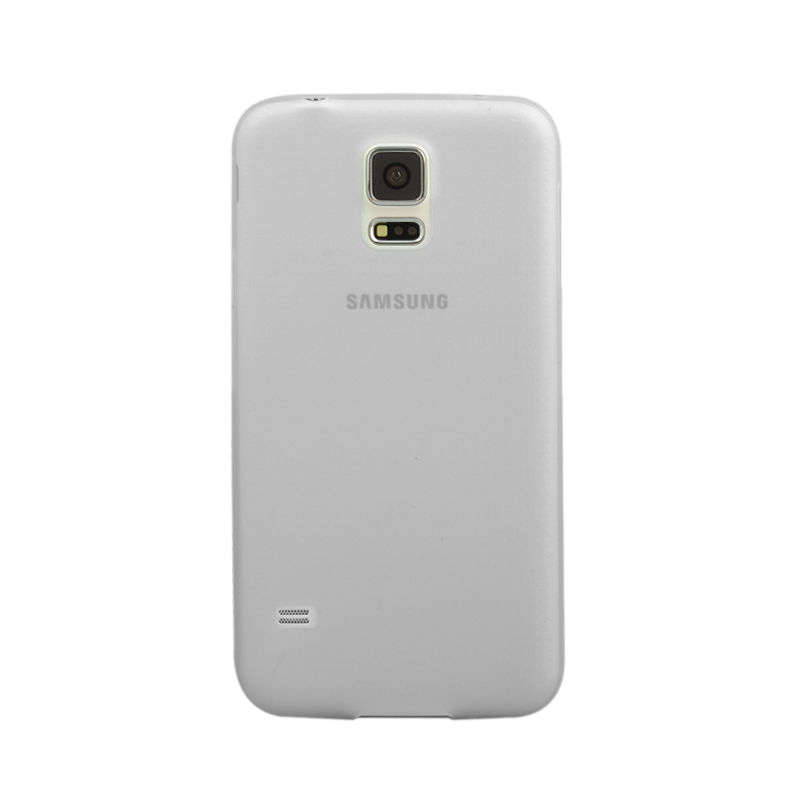White Transparent Ultra Thin 0.3mm Matte Case Cover For Samsung Galaxy S5 + SCREEN PROTECTOR
