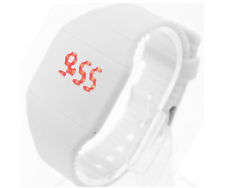 **  White Unisex Retro LED Digital Square Wrist Watch **
