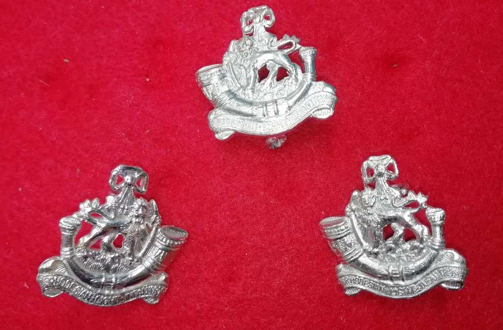RHODESIAN LIGHT INFANTRY CAP AND COLLAR BADGES