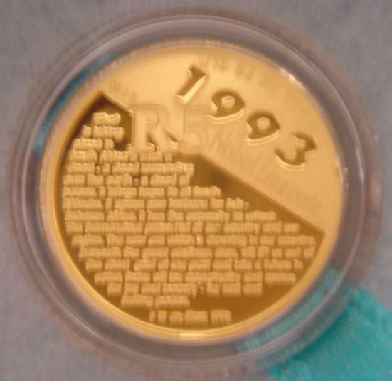 2007 NOBEL PEACE WINNERS - 1/10th oz DE KLERK SPEECH