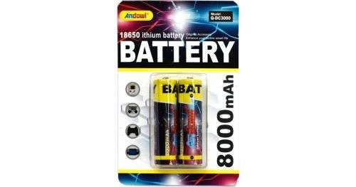 Andowl  Model : Q-DC3000 -18650 ithium batteris - 8000mah