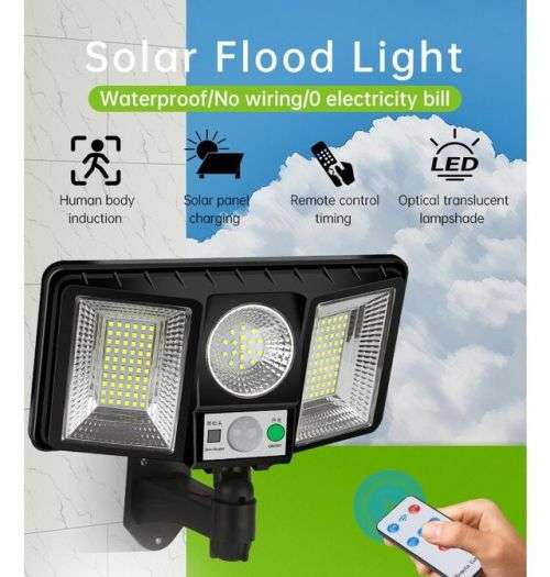 GDPLUS GD2202 Solar Floodlight with remote