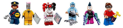 Lot of 6 Lego batman movie minifigures