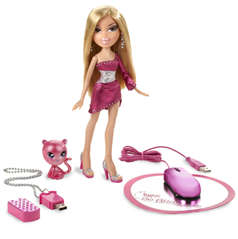 BRATZ PLAY SET WITH COMPUTER MOUSE AND FLASH DISK