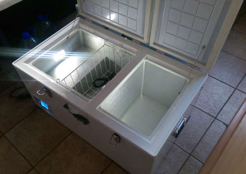 80 liter stainless steel 12V Camping Fridge Freezer