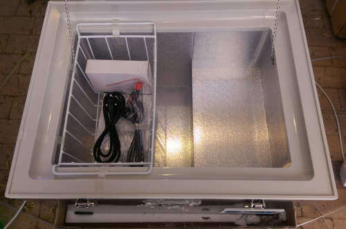 45 liter stainless steel 12V Camping Fridge Freezer