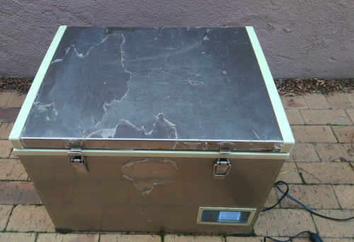 45 liter stainless steel 12V Camping Fridge Freezer