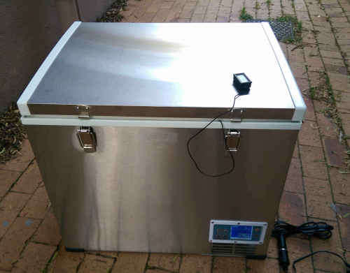 60 liter stainless steel 12V Camping Fridge Freezer