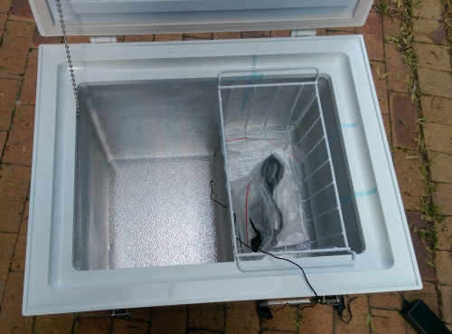 60 liter stainless steel 12V Camping Fridge Freezer