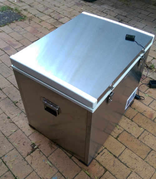 60 liter stainless steel 12V Camping Fridge Freezer