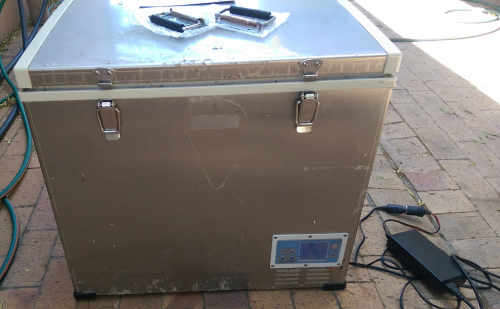 60 liter stainless steel 12V Camping Fridge Freezer