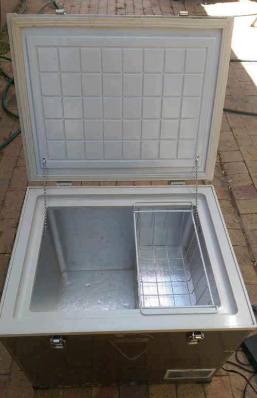 60 liter stainless steel 12V Camping Fridge Freezer