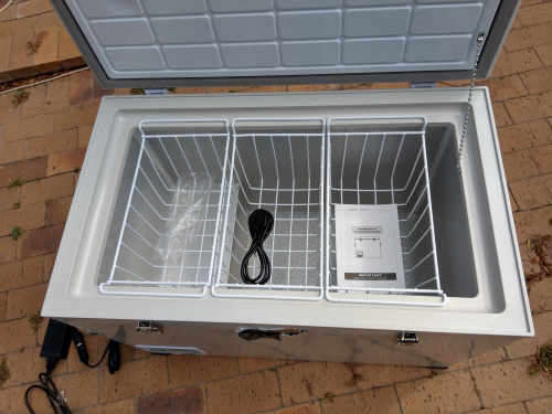 95 liter stainless steel 12V Camping Fridge Freezer