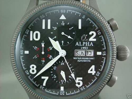 Alpha Automatic sports watch with calendar