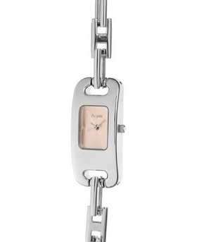 Activa by Invicta Elegance Collection Pink Dial, Quartz Movement, Interlocking Link Bracelet Ladies