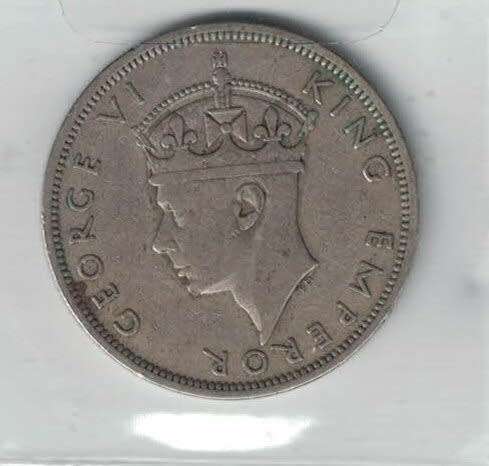 1947 Southern Rhodesian half crown
