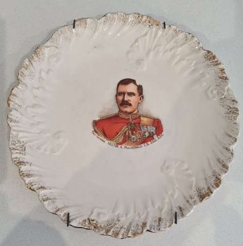 General MacDonald, Boer War commemorative plate.