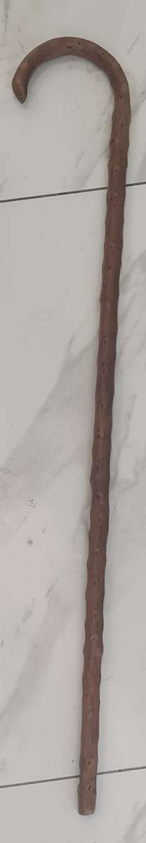 Vintage mottled wood walking stick
