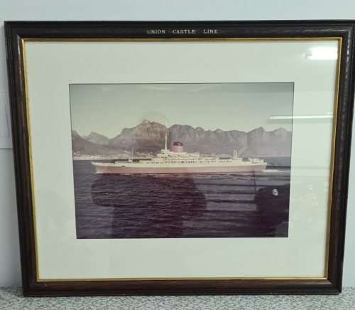Official Union Castle photographic print in official frame, provenance: the Mount Nelson.