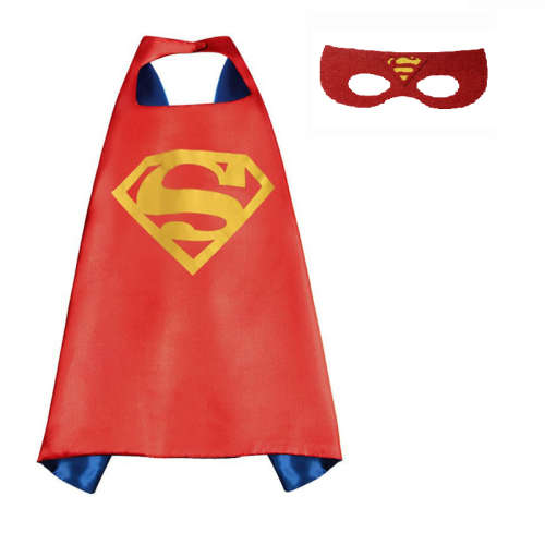Superman Cape and Mask: Red