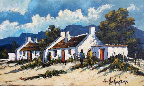 Original painting by NIC VAN RENSBURG - Arniston 7 - 500 x 300