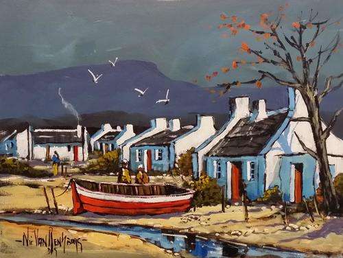 Original Painting by NIC VAN RENSBURG - Arniston 11 -  400 x 300