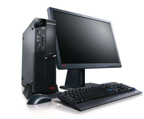 LENOVO M72E SFF  PCS WITH LCDS. 4GB RAM ,500GB HDD