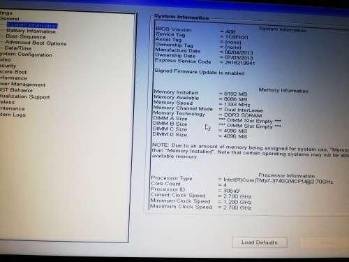 i7, 8GB RAM, 320GB HDD NVIDIA QUADRO K2000M, DELL PRECISION 4700 WORK STATION LAPTOP