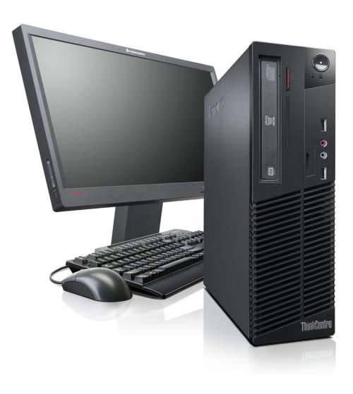 CORE 2 DUO, 2GB RAM , 250GB HDD LENOVO SFF PC WITH LCD
